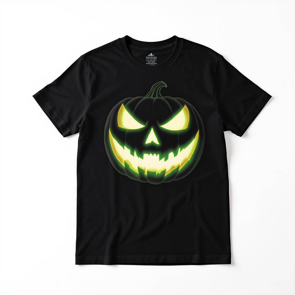 Spooky Glow-in-the-Dark Pumpkin T-Shirt 🎃