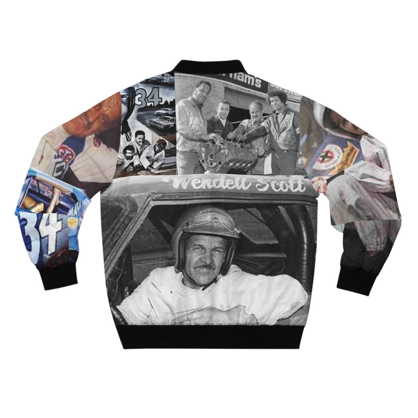 Black Nascar Men's Bomber Jacket