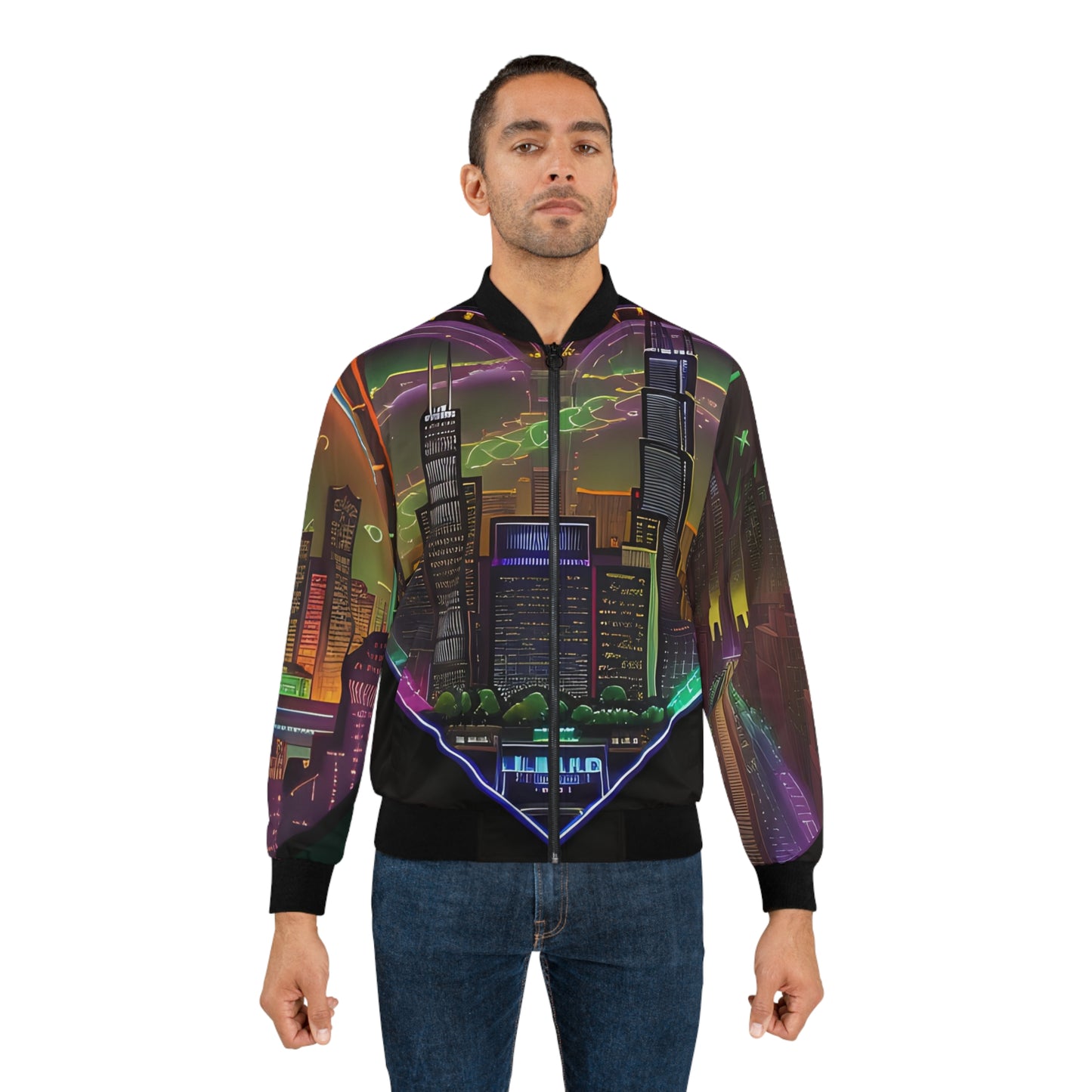 Chicago Laser 2 Mens Bomber Jacket