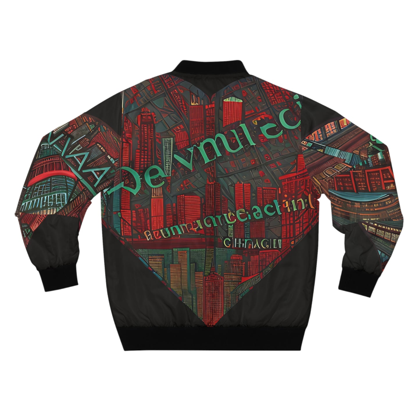 Chicago Teal Men's Bomber Jacket