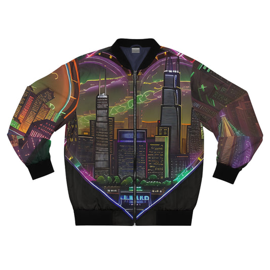 Chicago Laser 2 Mens Bomber Jacket