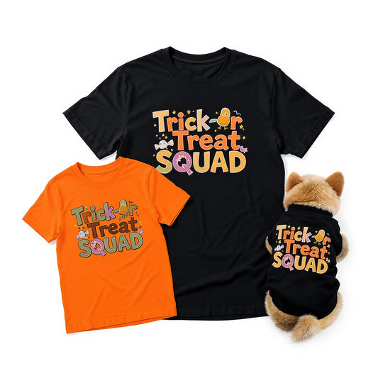 Trick-or-Treat Squad Family Shirt Set 🍬