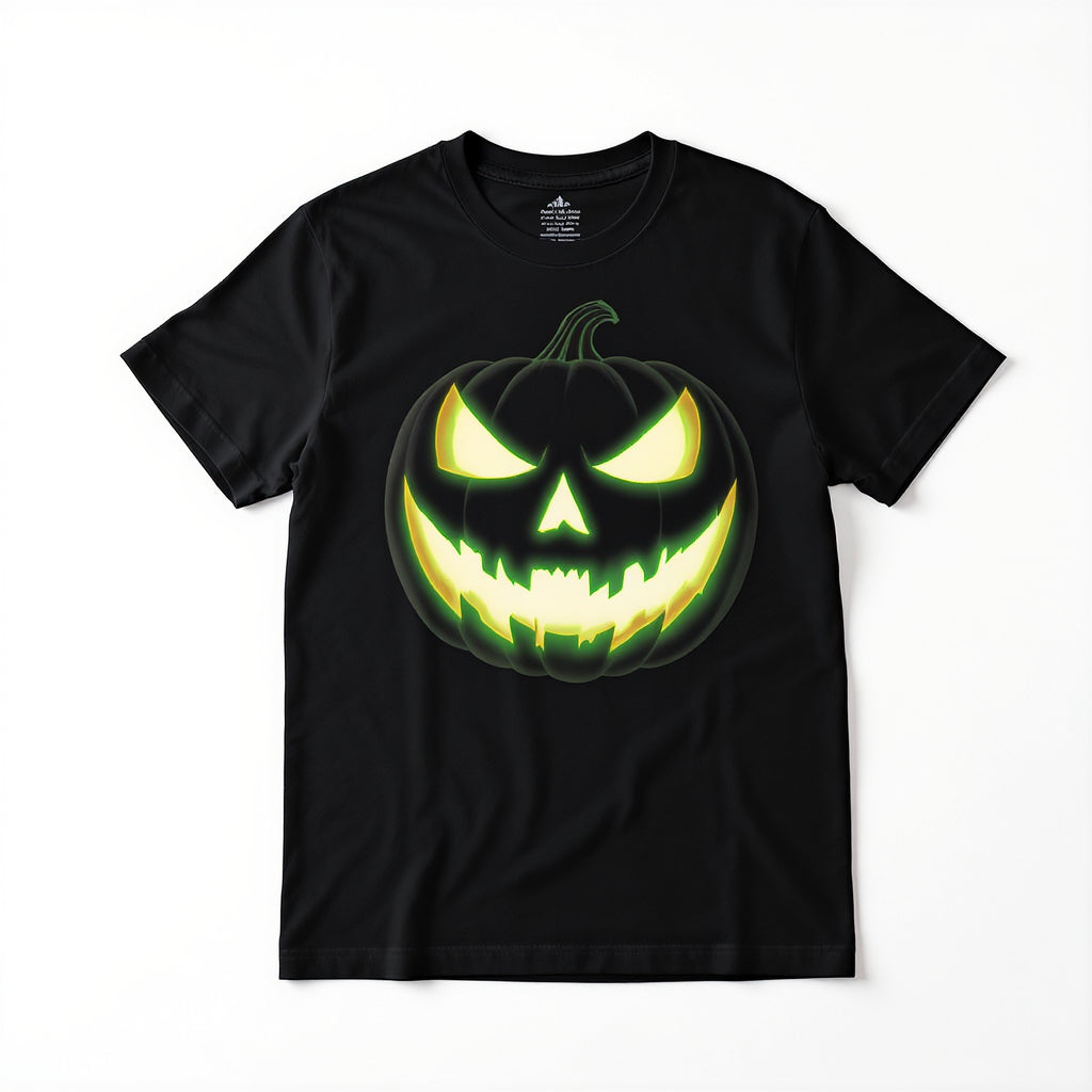 Spooky Glow-in-the-Dark Pumpkin T-Shirt 🎃