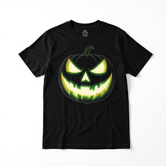 Spooky Glow-in-the-Dark Pumpkin T-Shirt 🎃